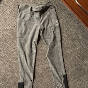 Gray tweed Free Ride full seat breeches